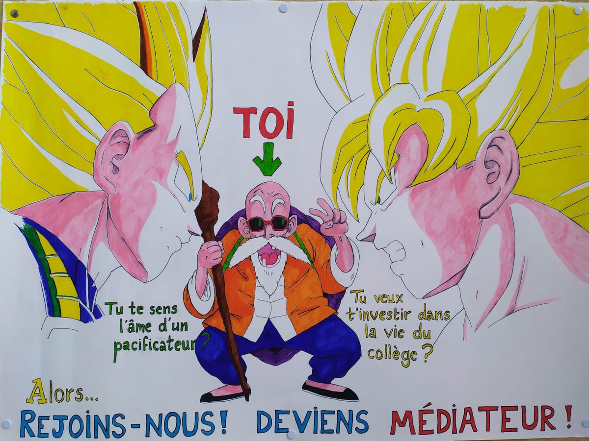 HarterMarie1's tweet photo. Que se passe-t-il au #CollegeFreppel ? Des affiches interpellent les élèves et les laissent perplexes. #MédiationParlesPairs #Aroéven https://t.co/LUAeSTuUn3
