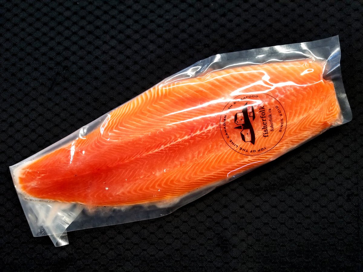 Wowza! The Rainbow trout from Kolapore Springs is massive again this week! And look at that colour. Amazing.  #bigandbeautiful #sustainableseafood #lakefish #RainbowTrout #tasteofcraft @GuelphMarket