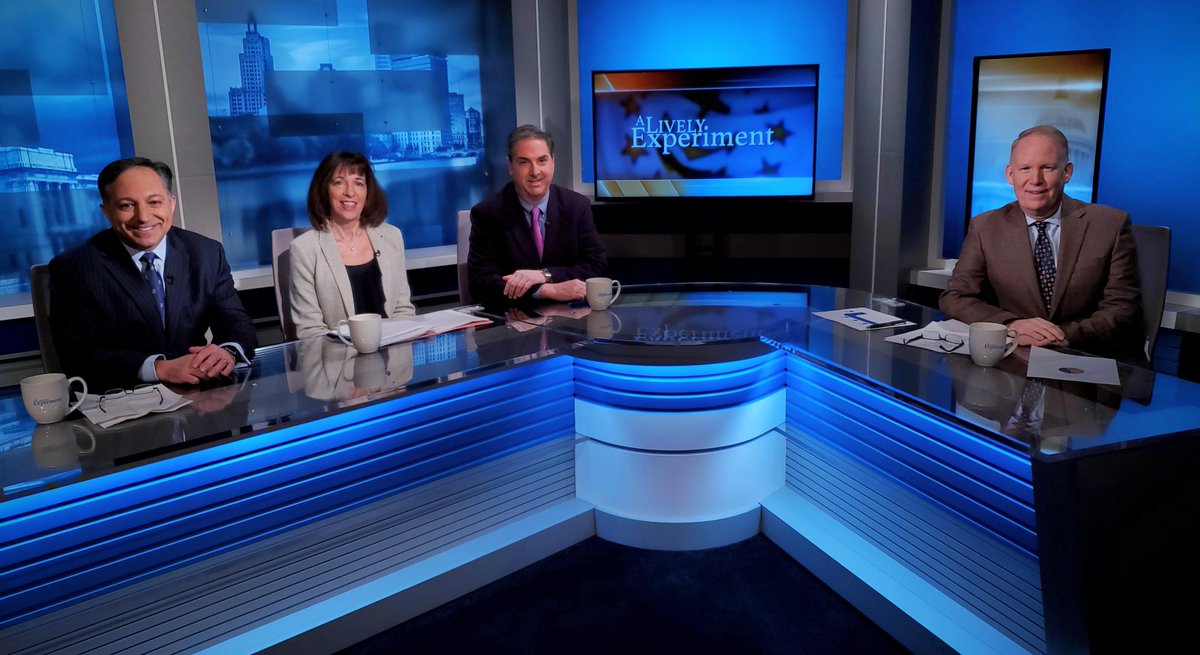 hummel_report's tweet photo. This week's @ALivelyExp will be the fastest 30 minutes of TV you watch this weekend. @BrandonBellRI Lisa Pelosi + @repmarcello mix it up over the governor's proposed budget - and President Trump's Senate impeachment trial. Tonight @7/Sunday @noon @rhodeislandpbs @Makeupfaces https://t.co/2qpInGdnoF