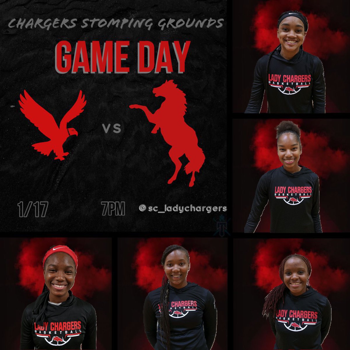 sc_ladychargers's tweet photo. #ladychargers vs #georgejenkins #ladyeagles TONIGHT @ 7pm

#gameday #wefight #wewin #weareone  #championdna #relentlesspursuit #wecoming2020 #gameday #crestballers #teamsheis #bayareaballers #femaleballers #way2grind #more2come #born2loosebuilt2win https://t.co/gJWUbdbyTa