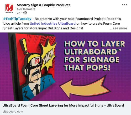 UIXBrands's tweet image. Thanks @montroysupply 4 sharing #signdesigns w/ #UltraBoard in layers for a #3D #effect in #POP and  #visual #merchandising
bit.ly/373vVHj
.
#UltraBoards #signs #signshop #signcommunity #signindustry #signbusiness #signnews #signage #signprinting #signcompany #sign