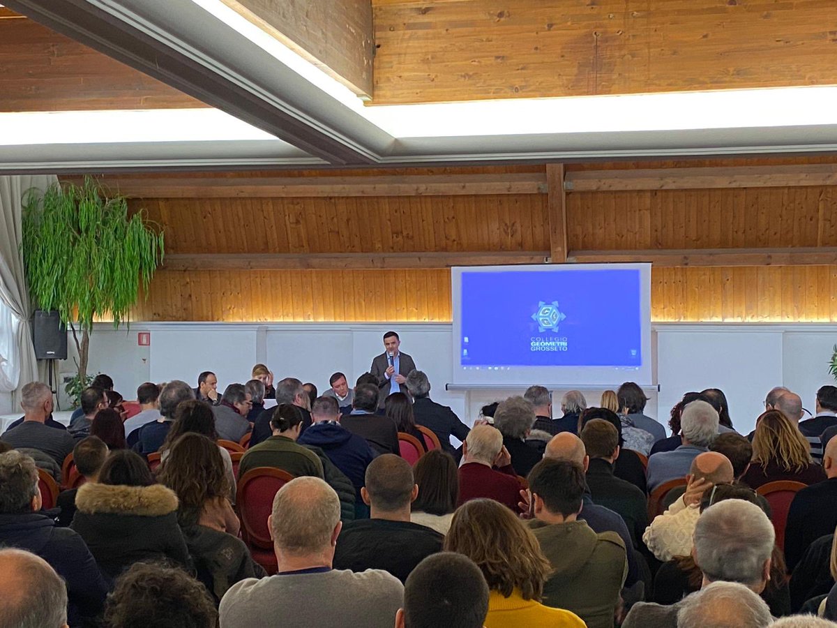 Al convegno organizzato dal collegio geometri Grosseto. #Roccastrada