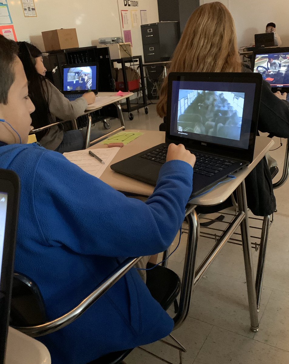 Khyde3428's tweet photo. Seat-belt Safety & Newtonโs Laws of Motion student research. Preparing for the BIG DEBATE โShould school buses have seatbelts & multiple airbags for safety?โ @GoBucsSJHS #HydeAndTeach #southsideALLin #6thgradeinprogress #RealLifeQuestions https://t.co/SIBBy8pBSA