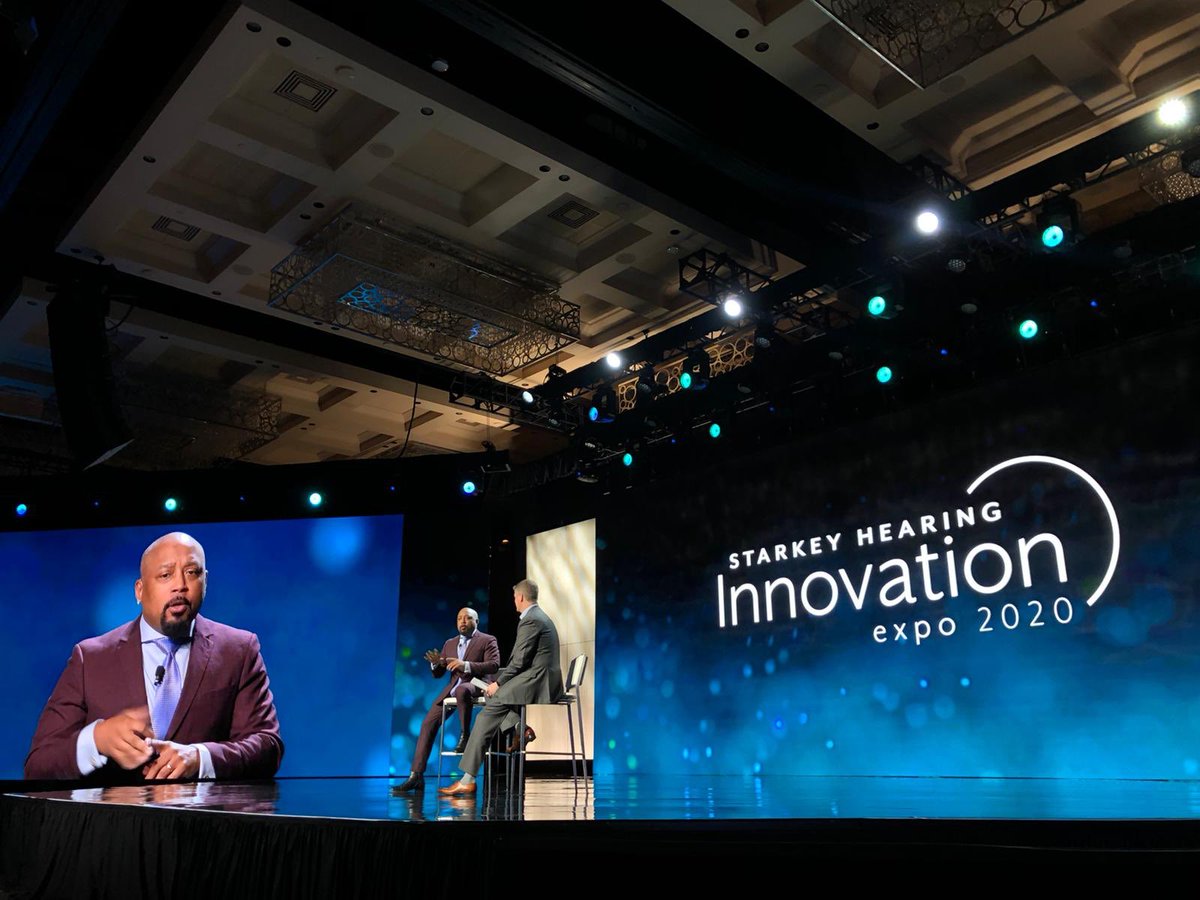 starkeyhearing's tweet photo. Daymond shares one of his secrets to success: “It’s always about caring about others. When you have someone who cares about you, you have an ambassador for life.” @TheSharkDaymond #StarkeyExpo https://t.co/0lTbrTT2GD