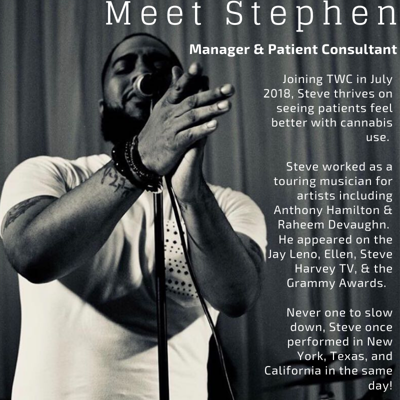 TakomaWellness's tweet photo. Meet our Manager & Patient Consultant, Stephen!
#MMJ #medicalcannabis #MedicalMarijuana #staff #stafffeaturefriday https://t.co/J7a0a4dKPs