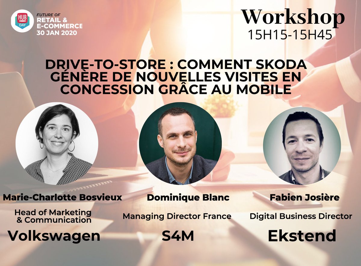 HUBInstitute's tweet photo. Comment garantir des résultats concrets & facilement mesurables en #magasin?
Comment intégrer le #drive2store dans l'ensemble de ma #stratégie #marketing & #visibilité?
Réponse au #Workshop de @S4Mobile au #HUBDAY #Retail & #Ecommerce !
Inscription👉https://t.co/i6Qe89Db5t https://t.co/DYinQThs0t