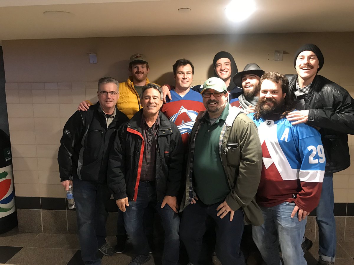 What a fun company outing, watching the Avs shut out the Sharks! #GoAvsGo