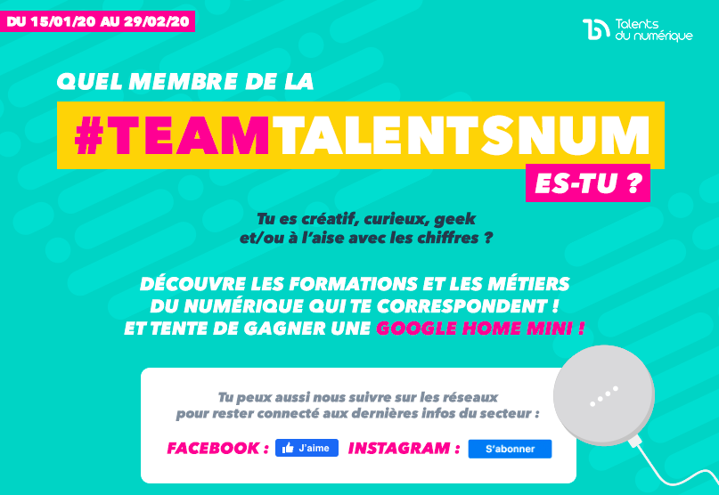 numeum_'s tweet photo. ✨NEW TEST POUR ADOS BY @talentsdunum
Réfléchir à son projet d'orientation tout en découvrant les métiers du numérique qui correspondent le mieux à sa personnalité ?
C'est par ici ▶️ https://t.co/qtyXrpcStC
#teamtalentsnum @RemiFerrand_ https://t.co/wStWNYRiN0