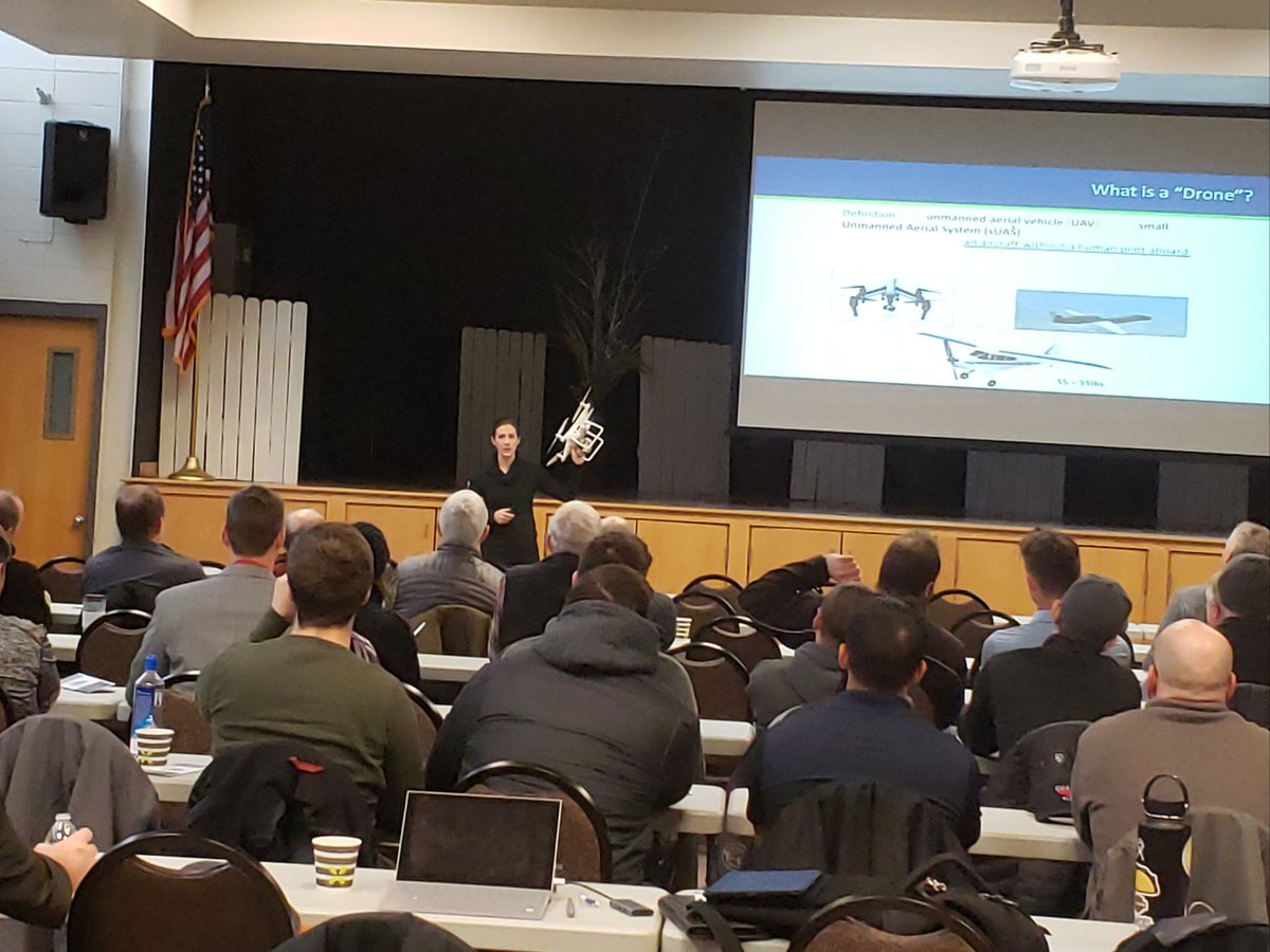 Katie Gilmore MN DOT talks about drone regulations and safety at the  Minneapolis #helicopter Safety  Stand-Down hosted by Helicopter Safety Alliance <a href="/HelicopterSafe1/">Helicopter Safety Alliance (HSA)</a> and FAAST <a href="/FAASafetyBrief/">FAA Safety Alerts</a>  
#drone #SafetyFirst