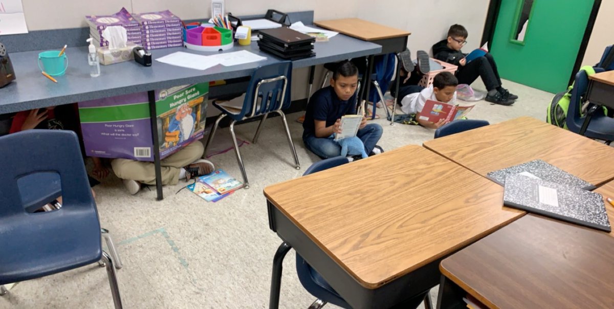 MsLaPaugh's tweet photo. @MsBTeamBishop @StephensES_AISD After a hard day one of Boot Camp, Mrs. Avalos and Ms. LaPaugh’s students are busy with Marathon Reading as well!! https://t.co/iG3EgiMXR6