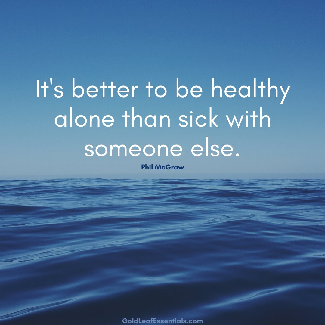 'It's better to be healthy alone than sick with someone else.' - Phil McGraw
💙
#goldleafessentials #cannabis #hemp #cbdoil #cbdlife #cbd #hemplife #cbdheals #cbdcommunity #naturalhealing #healthandwellness #healthmatters #wellnessquotes #quotes #healthquotes #philmcgraw