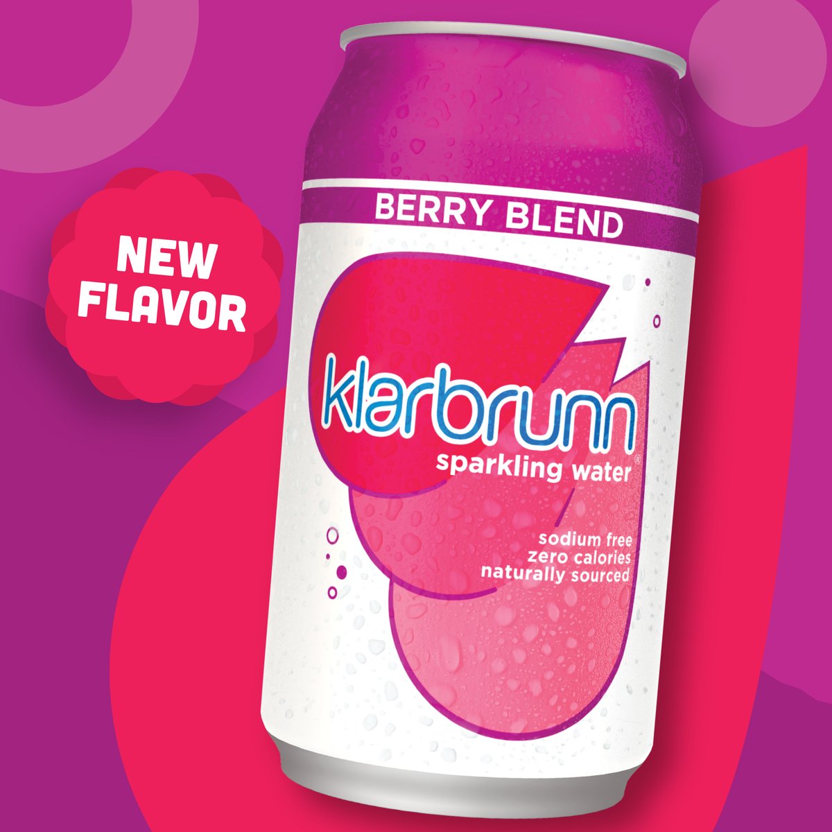 Klarbrunn's tweet photo. The new naturally-sourced Klarbrunn Sparkling Water flavor is BERRY BLEND! β€οΈ It's a perfect symphony of refreshing berry flavors! π¦π Look for it in your local stores!
#Klarbrunn #sparklingwater #zerocalories #zerosodium #zerosweeteners #naturallysourced #berryblend https://t.co/v7qeFi7ifz