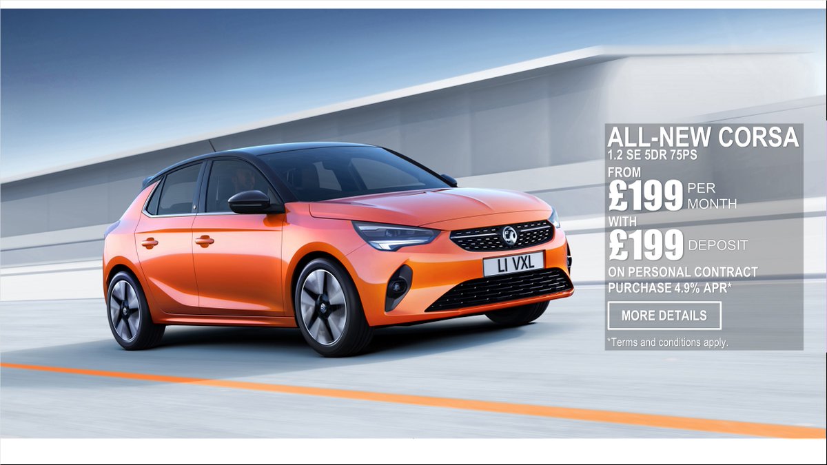 Ballyrobert_VXL's tweet photo. ALL-NEW 2020 CORSA
The all-new Corsa is wider, lower and has a dynamic new design. Check out the bold shape, distinctive grille, bigger air intakes and integrated daytime running lights. From £199 Deposit £199 Per Month on VX PCP 4.9% APR 
Discover More: https://t.co/6BozlyppNw https://t.co/3rEqWm8J6G