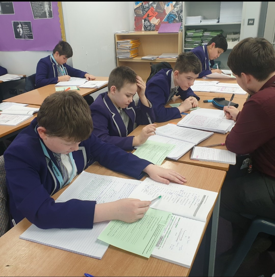 MissKaurAHS's tweet photo. Lovely to see the Y8's supporting each other in their PEFIC responses. Students redrafted their original answers and shared ideas! @miss_kdunn https://t.co/cKdV8aU74j