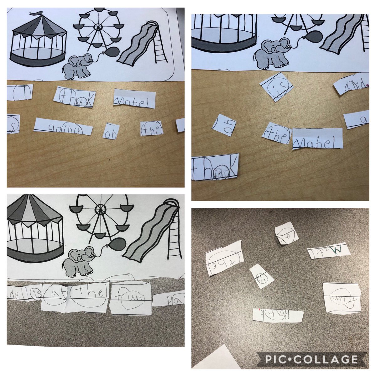 MrsCooksleys1s's tweet photo. Write a sentence and then cut it up. Putting it back together was a fun game.  #thanksmabel #LakelandLeads #EIPSteaches https://t.co/Ld05gGM7wp