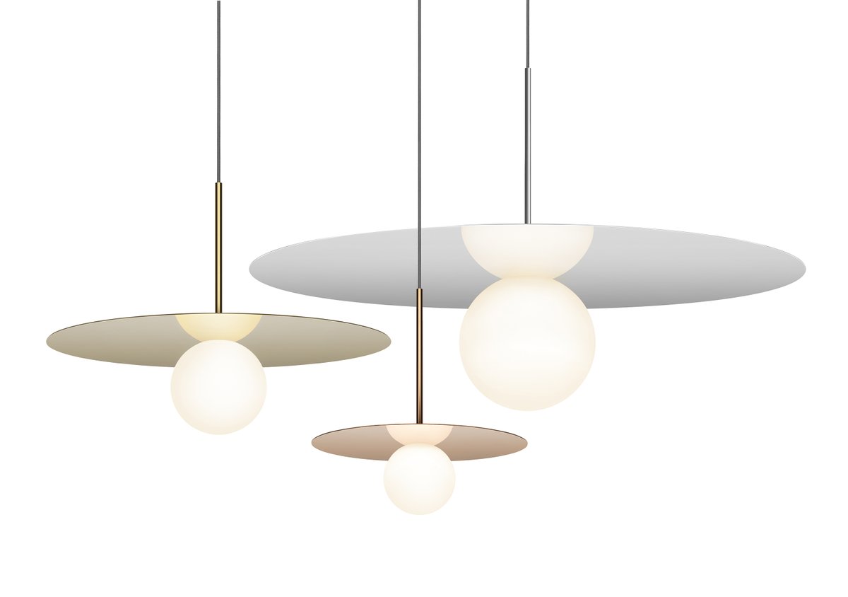 Gold, chrome and copper discs with a white globe - sophisticated simplicity for a stylish design statement
#interiordesign
#interiors
#homeinteriors
#lightingdesign
#interiordecor
#homedecor