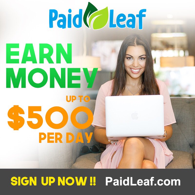 TheMLMRockStar's tweet photo. https://t.co/Cni67WdYXo inviting you to join PaidLeaf, a site that lets you earn money with social media. I just earned $189.00 and you can too! Sign up today for a $25 bonus!;hashtags=onlinejob #earnmoney #makemoneyonline #onlinemoney https://t.co/2OmGEE0alO