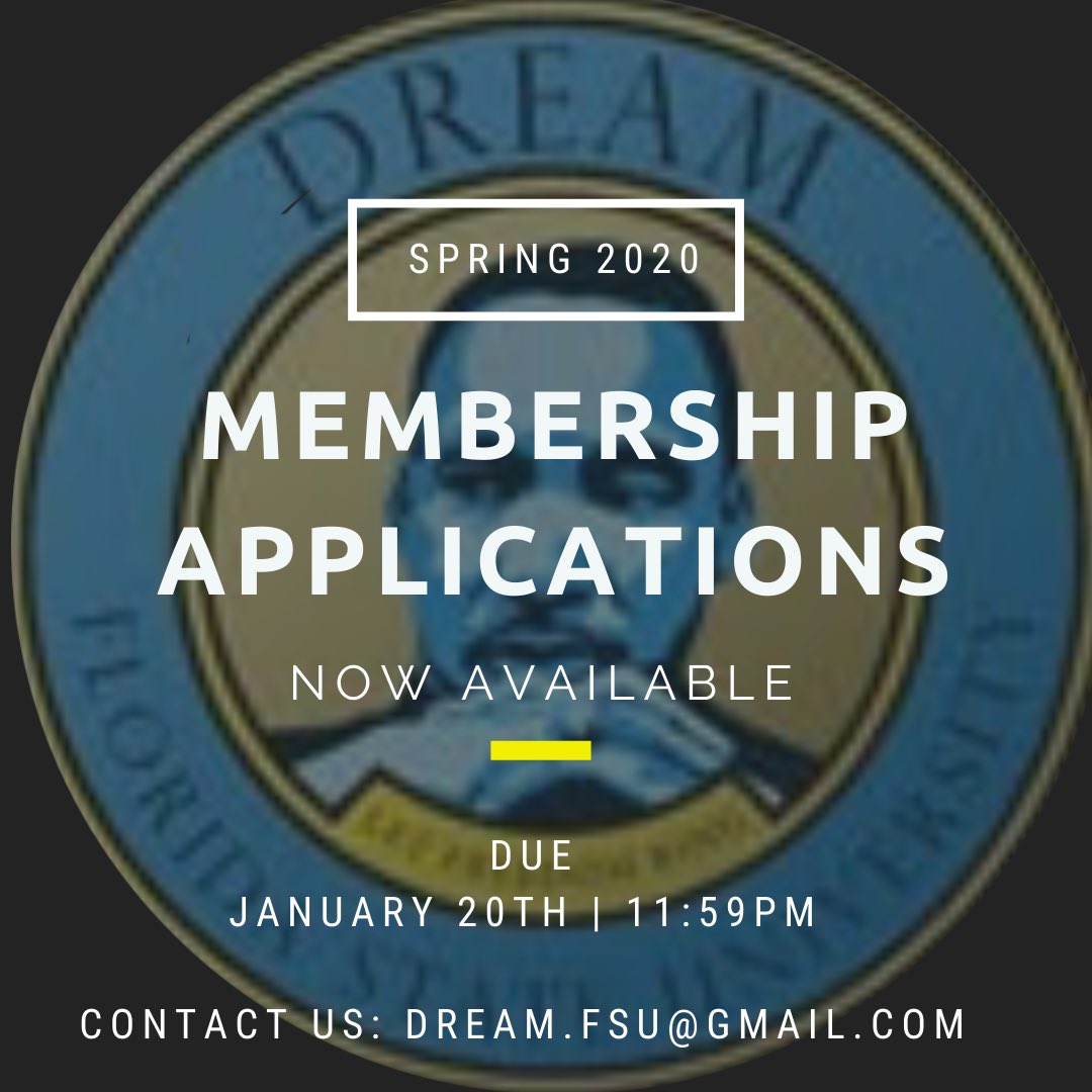 fsudream's tweet photo. 🗣 Are you still interested in becoming apart of DREAM⁉️ Now is your chance! Spring Membership applications are now available ‼️Interested in community service? look no further.. Make your DREAM come true and apply! 💙💛 #LinkInBio https://t.co/bVBOl8fQqJ