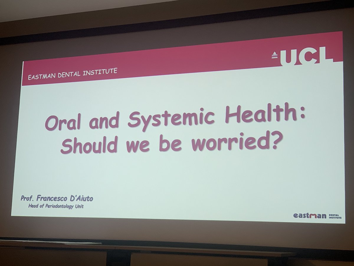 ucleastman's tweet photo. On Tuesday, Professor Francesco D’Aiuto presented an illuminating and very well attended lecture on Oral and Systemic Health to the prestigious Alpha Omega Group-London Section. @AOLondon https://t.co/I4U0tshe2s