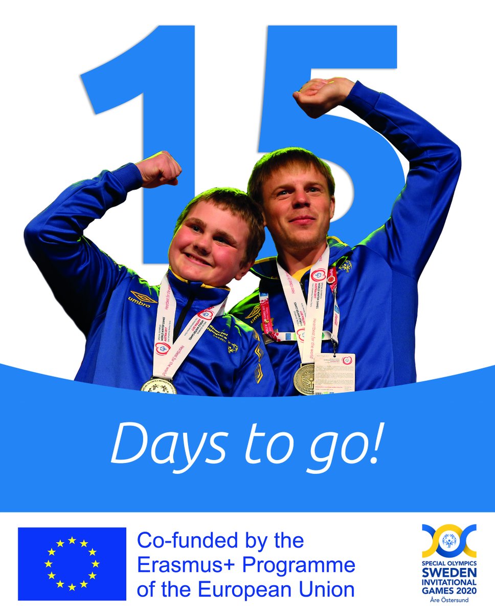 15 days to go to Special Olympics Sweden Invitational Games 2020! 😍🙌❄️💥 #sweden2020 #SpecialOlympics