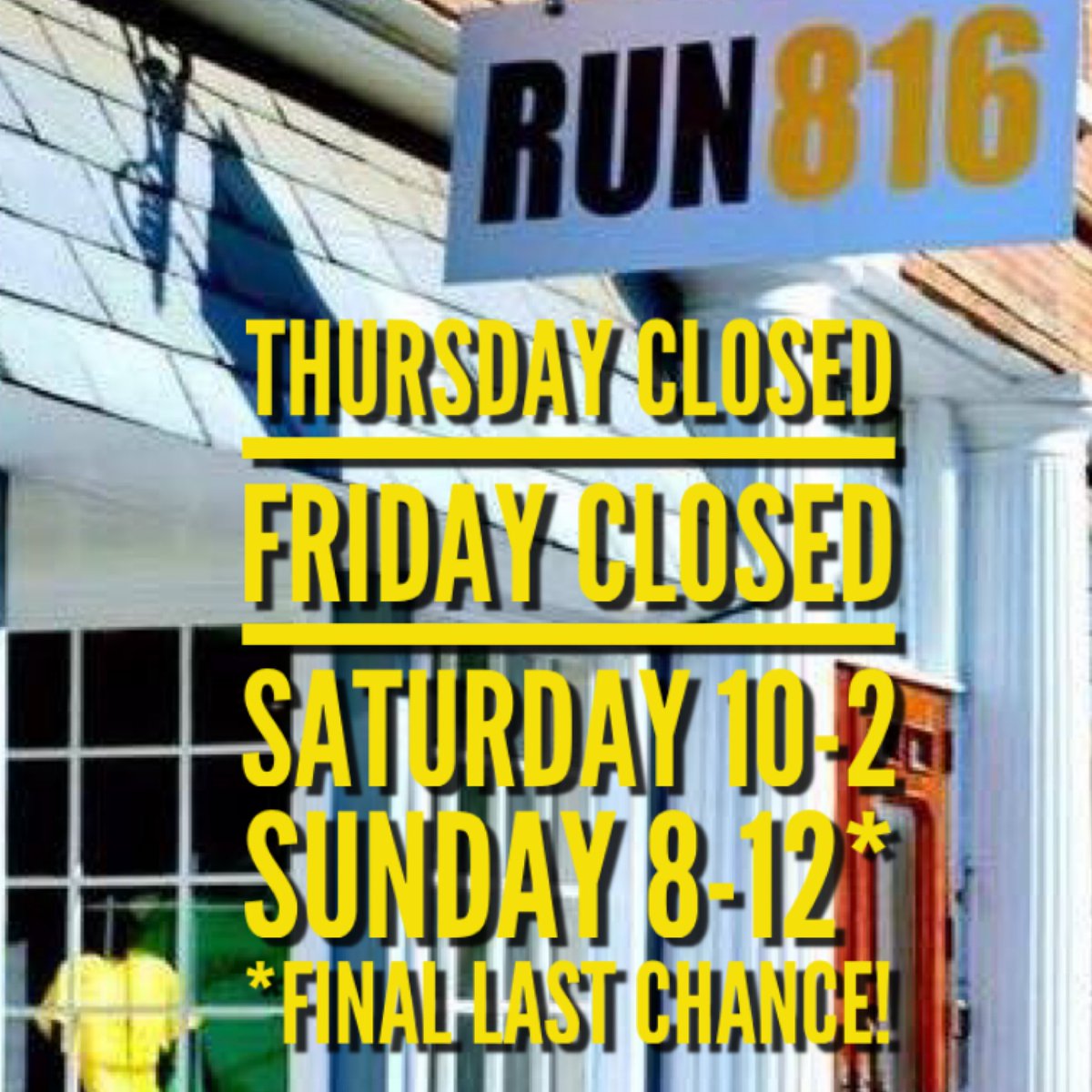 run816kc's tweet photo. We’re closed today- but join us from 10-2 tomorrow and 8-12 Sunday for the final eight hours to shop! We will have deals you won’t want to miss! https://t.co/GabHRItXVL