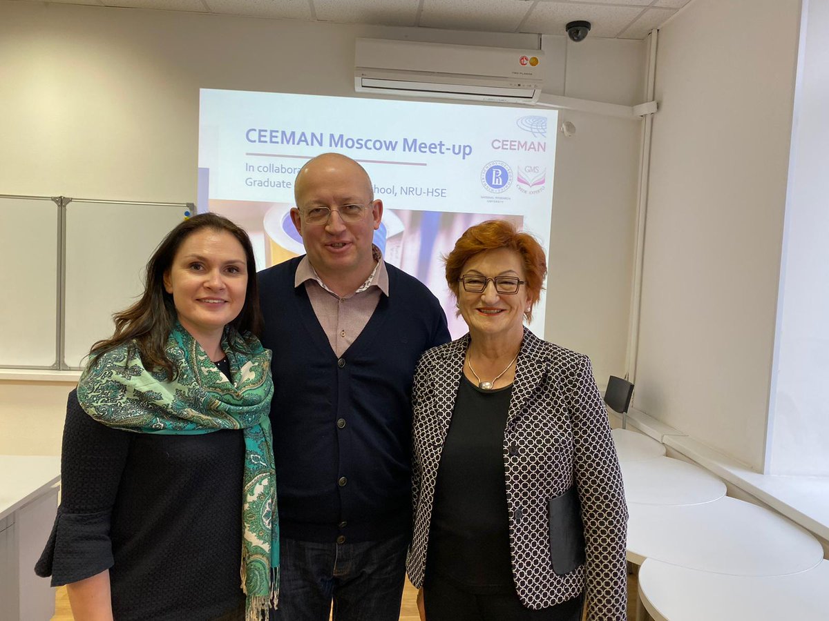 Thank you very much to all friends and alumni for joining CEEMAN President Danica Purg and Director Olga Veligurska at the CEEMAN meet-up in Moscow, graciously hosted by Graduate Management School of NRU-HSE today!