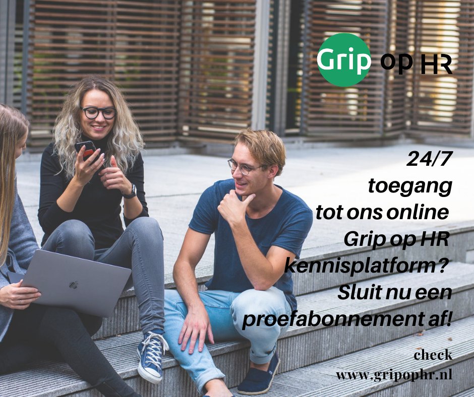 Loop je regelmatig aan tegen vragen op het gebied van personeel? Vragen waarop je het antwoord niet weet? Grip op HR biedt de mogelijkheid om gebruik te maken van ons Kennisplatform voor maar €25,- per maand. Of check onze website: bit.ly/2Jj9wMa