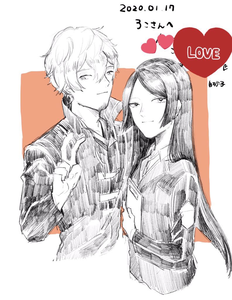 白砂子(@sirasu_ko)さんとワカフェ行って月見さんとけ〜ちゃん描いてもらった?えへ可愛い?自慢しちゃう?楽しくて美味しかった! 
