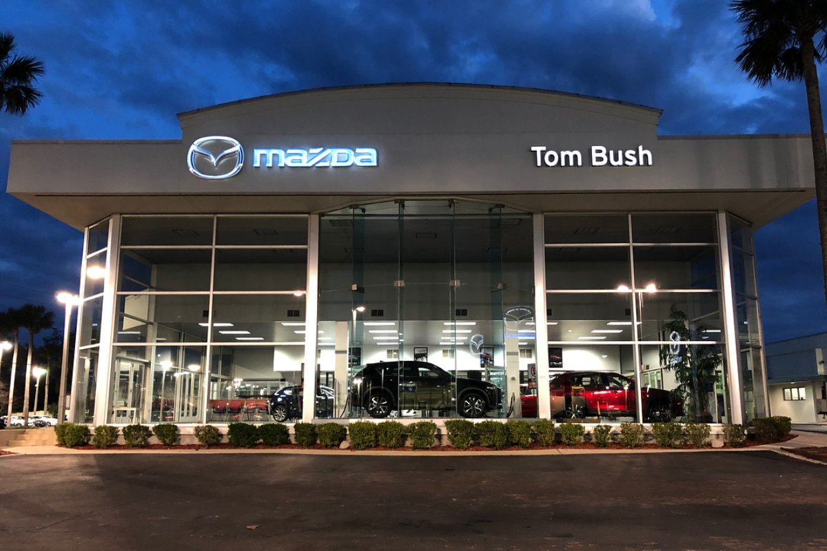 tombushmazda's tweet photo. When you're on your search for a new or used Mazda, we're like a beacon in the night. #JaxMazdas #TomBushMazda #MazdaCity https://t.co/89MwHzbk1K