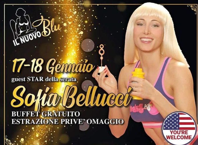 ;) NEW LIVE SHOW :)  STASERA VENERDI 17 e DOMANI 18 Gennaio, SOFIA BELLUCCI ospite con i suoi spettacoli