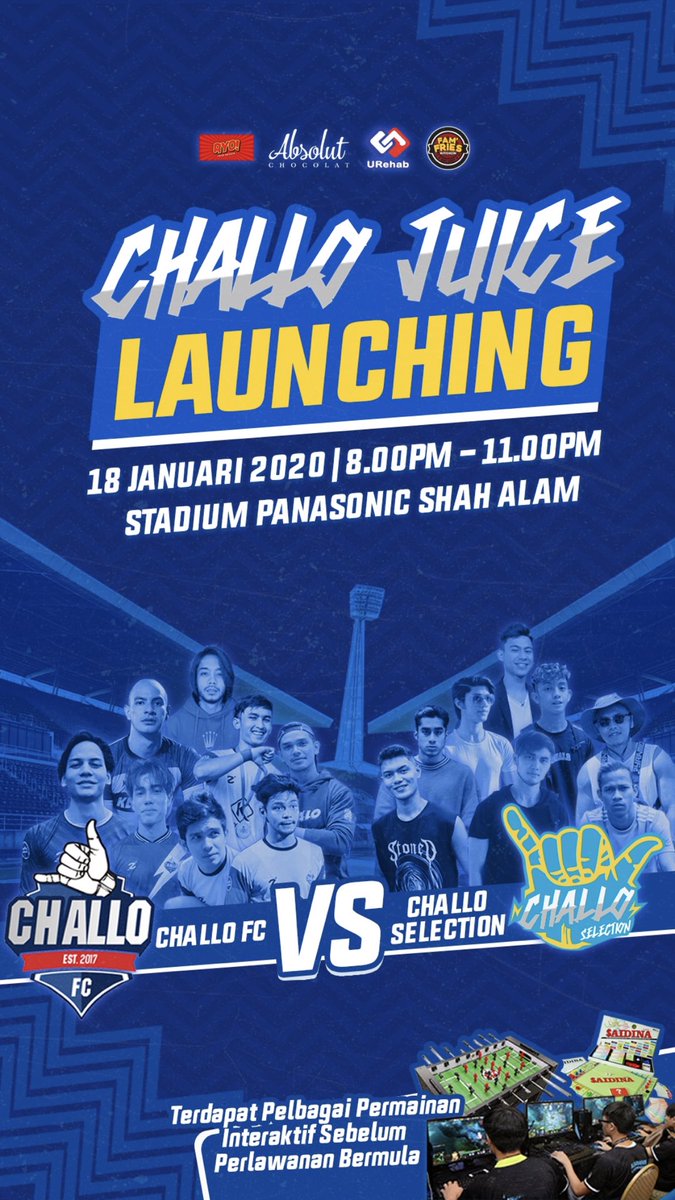 idzwanshah__'s tweet photo. Jangan lupa datang ramai ramai esok! Kita jumpa kat sana ye 😘😘 #challofc #challojuice https://t.co/J5Dxm0xiWM