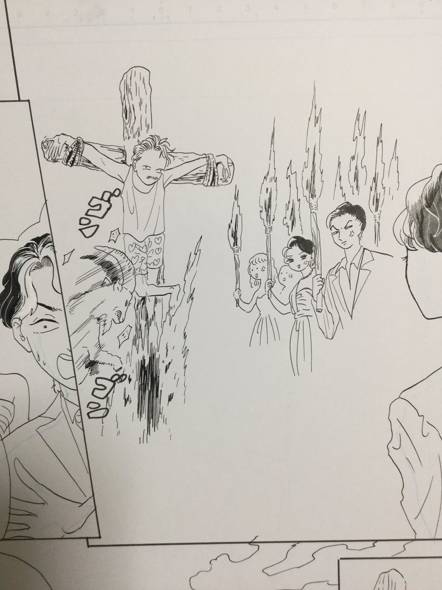 今描いてる7話おじさんがたくさん出てきて、描くのすごい大変 