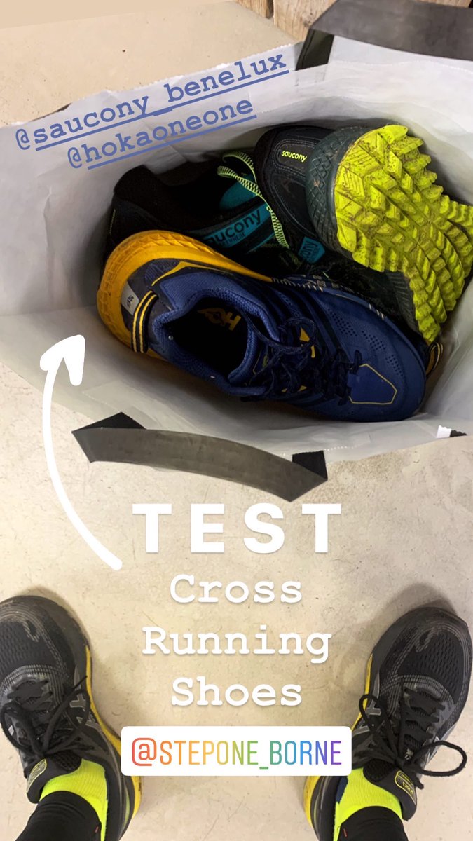 PatSjoers's tweet photo. Ff paar “TEST” cross schoenen opgehaald bij @StepOneBorne in #Borne @loopmaatjes #friendofpat @HOKAONEONE @SauconyBenelux 🏃🏻‍♂️... #twentevitaal https://t.co/TLzeQAEdRU