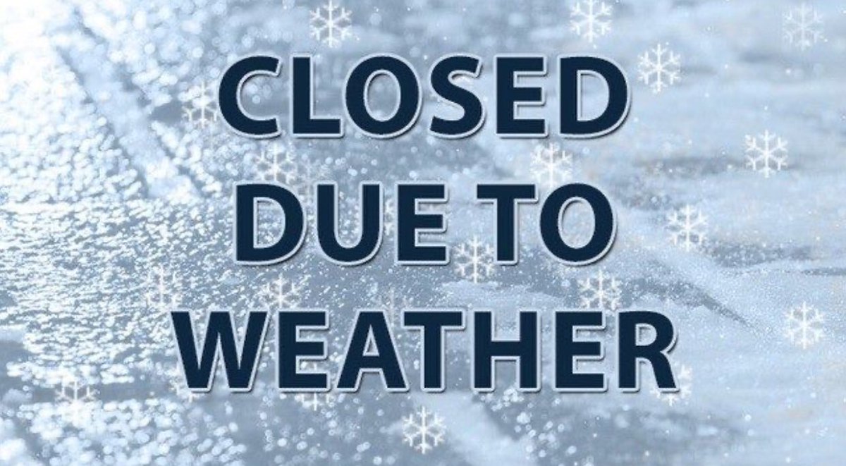 No school today! Remember we do not have school on Monday.  See you all again on Tuesday!  Stay safe and warm!