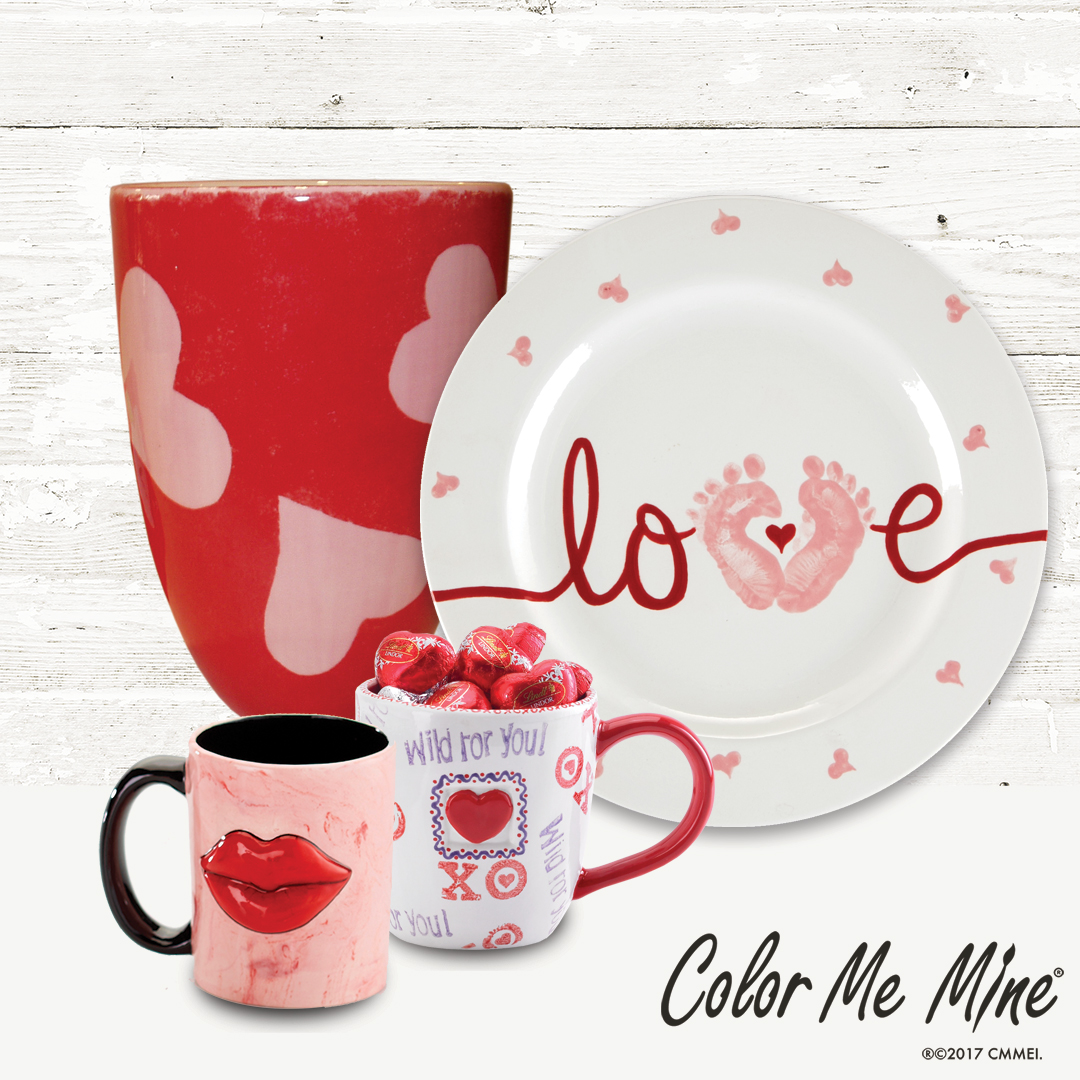 ColorJax's tweet image. Paint personalized gifts your friends and family will cherish.  Need ideas? We have lots and we're ready to help! #colormemine #paintgifts #valentinesgiftideas #potterypainting