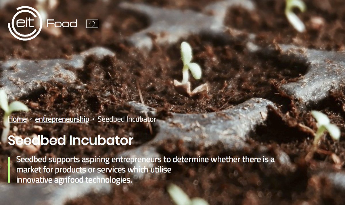 Impacthublondon's tweet photo. Applications for the #EITFoodSeedbed pre-accelerator Program are now OPEN. This game changing customer discovery program allows you to test the market &amp; work towards a validated business. Training, funding &amp; mentorship available. More info: https://t.co/Z7audPOogG @EIT_Food https://t.co/0B7y10j3Qj