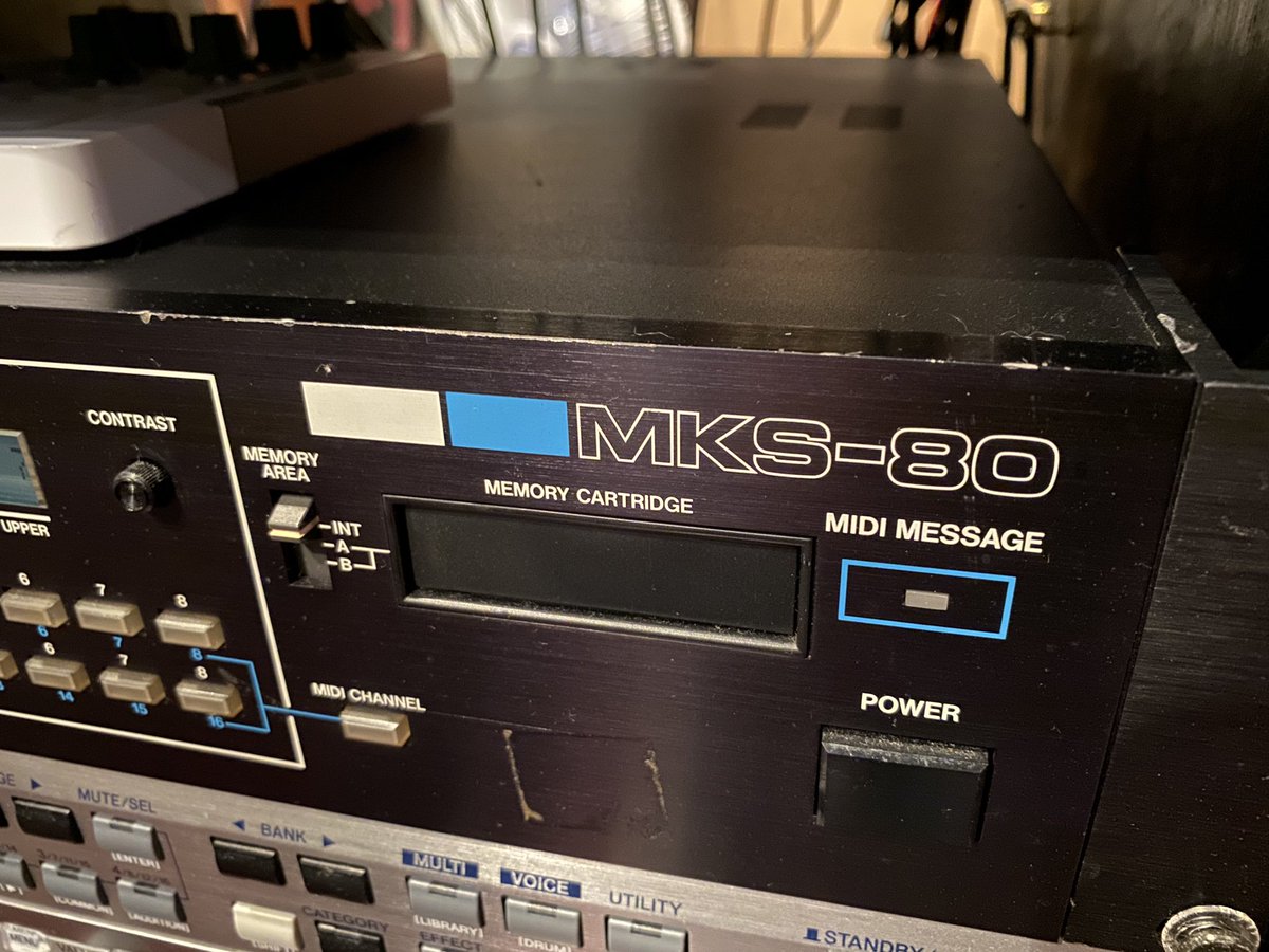 akimitsuhomma's tweet photo. やはり実機は何故かオケ中の存在感が違う😊
#MKS80 https://t.co/RlTjWgpFCa