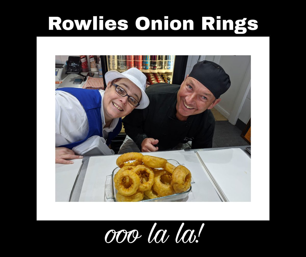 Rowlies home-made onion rings ...... DELICIOUS and famous 👍👍👍
#fresh #fishandchips #Manchester