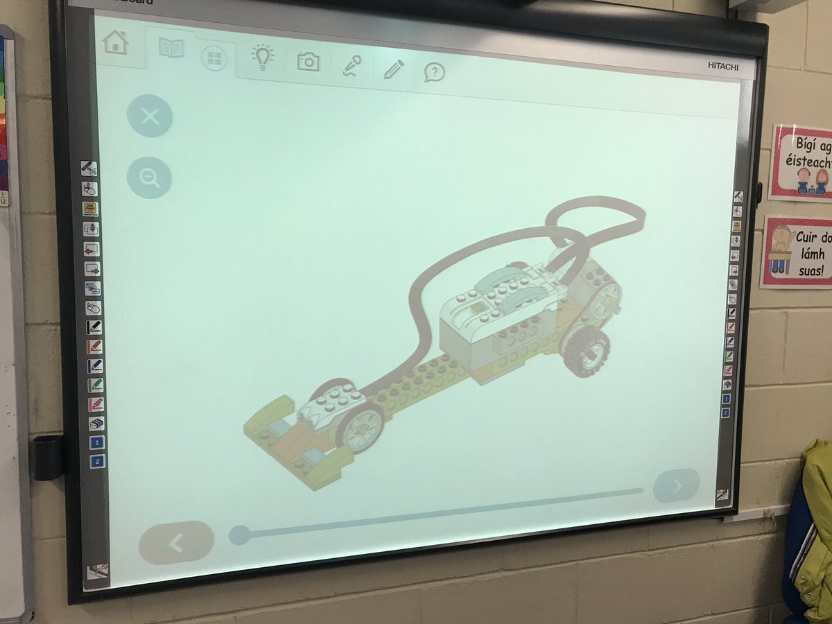 gaelscoildurlas's tweet image. Rang 5 ag obair ar thionscanamh eolaíochta inniu le Lego WeDo - Luas
Rang 5 working on their Science project on Speed. Who can build the fastest car! Using the @pascoscientific motion sensor we will measure the speed of our @LEGO_Group cars @TippSTEM @cbsthurles #DigitalCluster