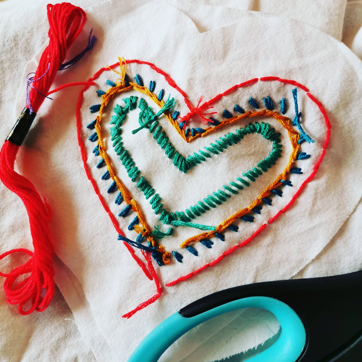 Back view..... starting on a love token for a February Embroidery Workshop.
#mindfulness #embroidery #craft #relaxation #creativity #calm #focus #dexterity #making #makersgonnamake #heart #lovetoken #loveyourself #slowdown #slowstitching #upcycle #mindfulnessthroughmaking