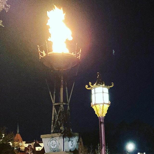 TheBrookharts's tweet photo. IllumiNations may be gone, but at least the torches remain burning bright each night at Epcot. #illuminations #epcotforever #worldshowcase #epcotfireworks #epcotdisneyworld #dailyvlog https://t.co/TNqsGwWae9