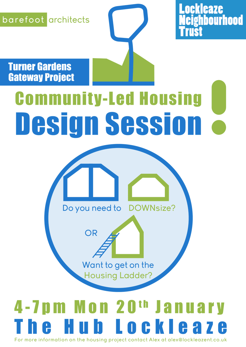 LNTLovesHomes's tweet photo. So excited for our first Community Design Workshop with Barefoot Architects, Monday 20 Jan. Drop-in 4 - 7pm at the Cameron Centre! 

All are welcome, all voices valued. Be involved in shaping future homes of Lockleaze! #CommuntiesCreatingHomes @peoplesbiz @bfootarch_sam https://t.co/L7ngkiwj61