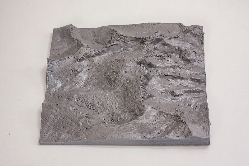 Laser Vs. 3D printer! We wanted to see the difference in output between our 3D printers and recently acquired laser cutter in a topographical model. Which do you think is the winner? #topographicalmap #mapping #laser #3dprintedmodel #scalemodel #largescale3dprinting #3dprinting