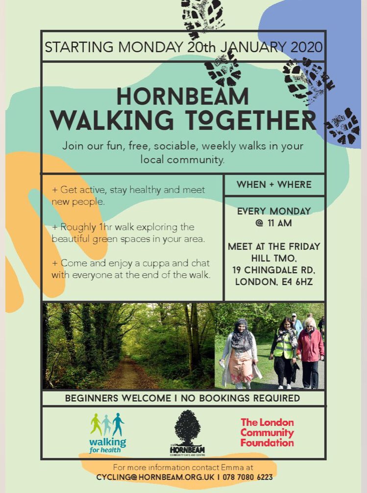 ccChingford's tweet photo. New local walking group! starting Mon 20th, meet Chingdale Road, E4 6HZ. #Chingford https://t.co/QpzlRrln4I