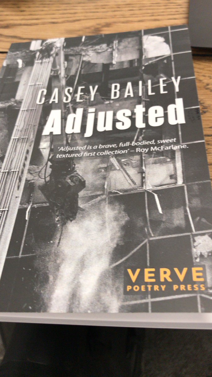 DaveWalters68's tweet photo. In addition to writing an excellent poem that we have on the wall in #OneChamberlainSquare here at #PwCBirmingham, @MrCaseyBailey has published a poetry book! My lunchtime reading taking a break from screens! #superb @VervePoetryPres https://t.co/qrXUpUeBJJ