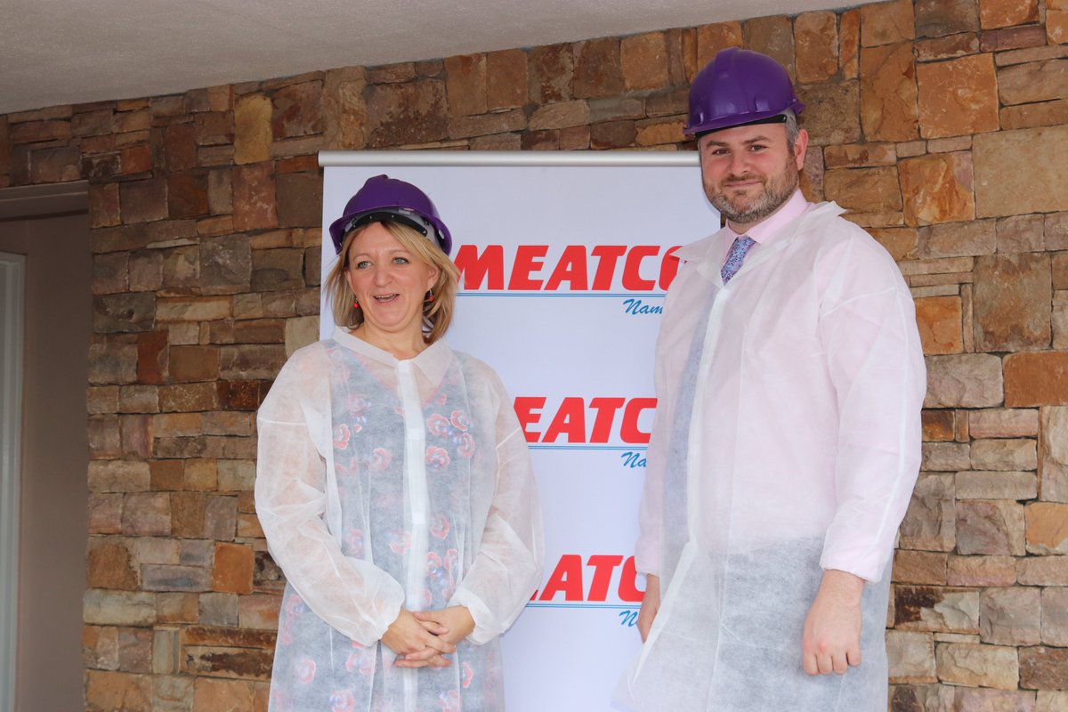 Meatco_Namibia's tweet photo. On 08 January 2020, the UK Minister for Africa, Honourable Andrew Stephenson alongside High Commissioner to Namibia, Her Excellency Kate Airey paid a courtesy visit to Meatco.@tsukhoe1 @kate_airey
#meatco4Namibia #trade #markets #UKNamibiatradeagreements https://t.co/RISx4kkOmi