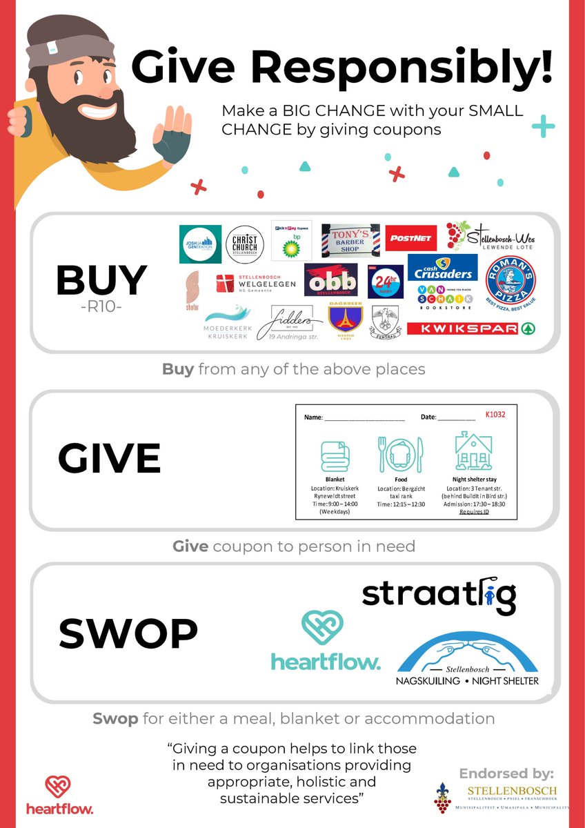 The Municipality continues to receive loads of positive feedback on this innovative HeartFlow coupon system. 

As a key strategic partner, we will continue to support this campaign and we urge residents to do the same. Make a big change with your small change!