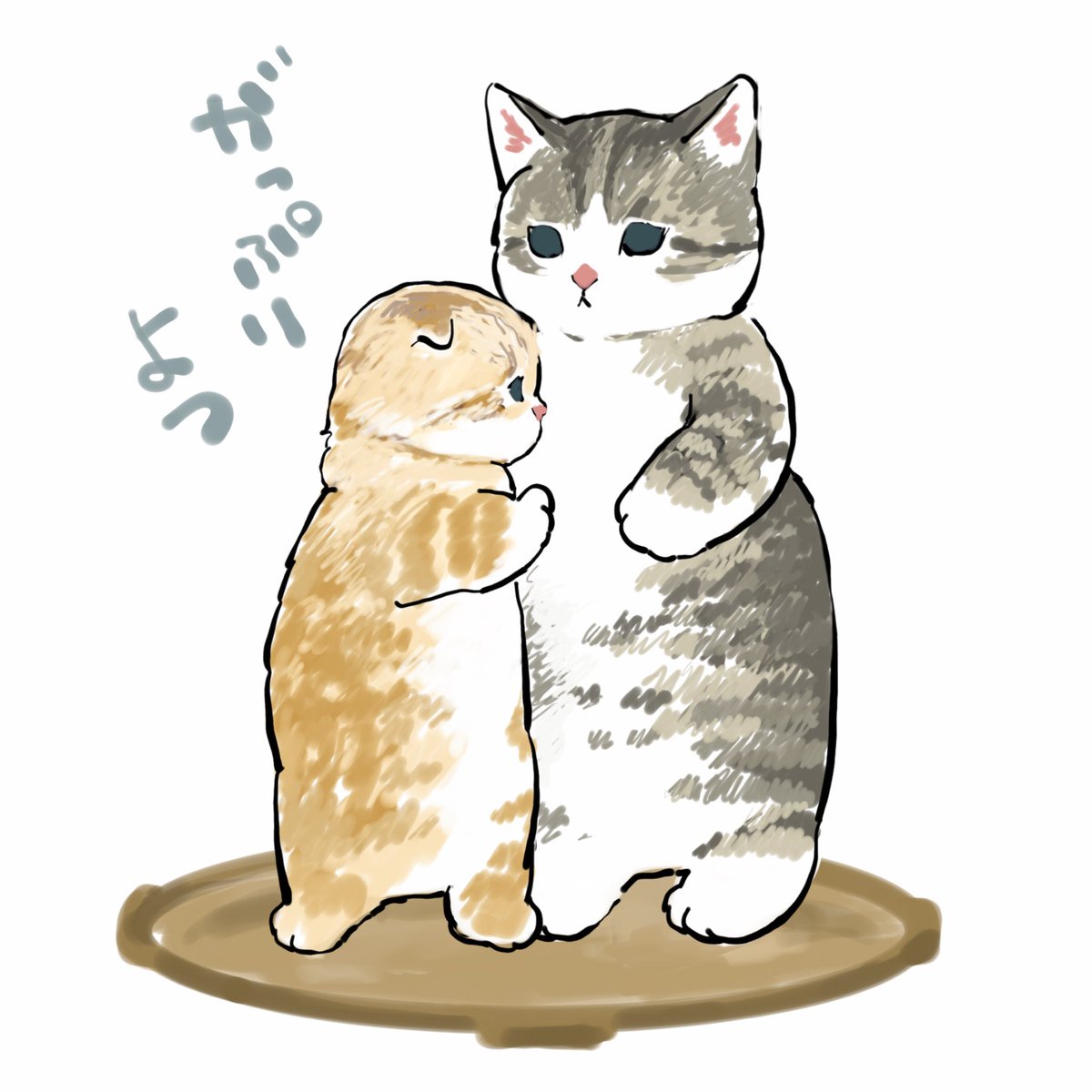 「腹相撲、初場所 」|ぢゅの🐈のイラスト