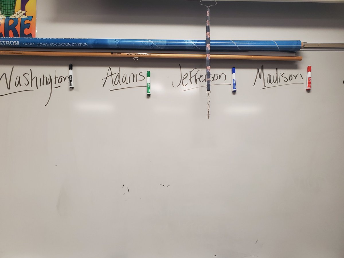 HeatherKlos's tweet photo. Hey @ExpoMarkers I dont know who came up with the magnetic markers but they should get a huge pay raise.  This literally made my day, month, year, maybe even my life! #KlosHistoryRocks #RCMSHistory https://t.co/Y7wW3V1MlN