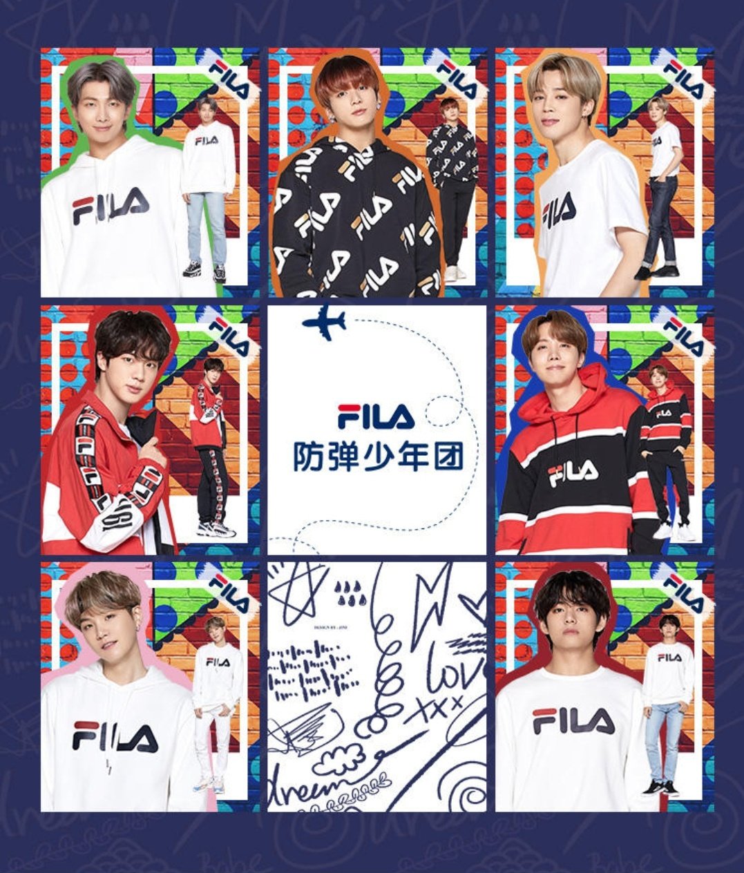 Picture Bts X Fila Picture Bts X Fila